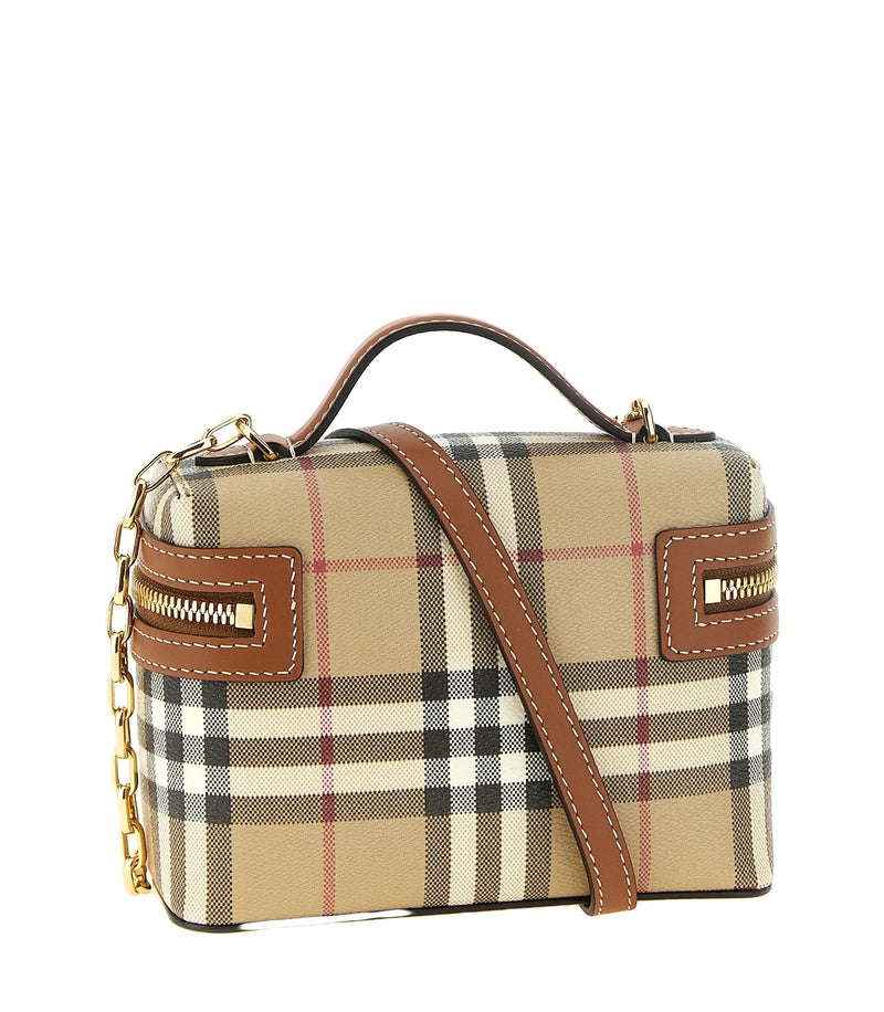 Burberry Makeup Bag in beige, Polyurethane — view 2