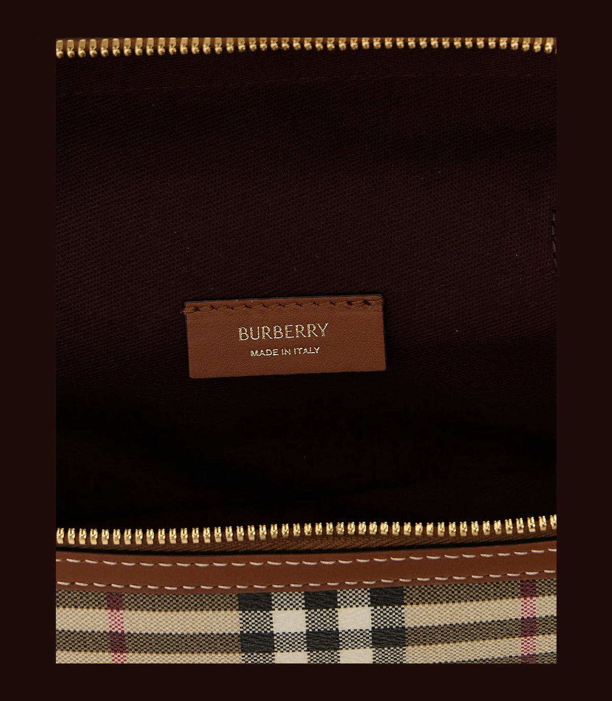 Burberry Makeup Bag in beige, Polyurethane — view 4