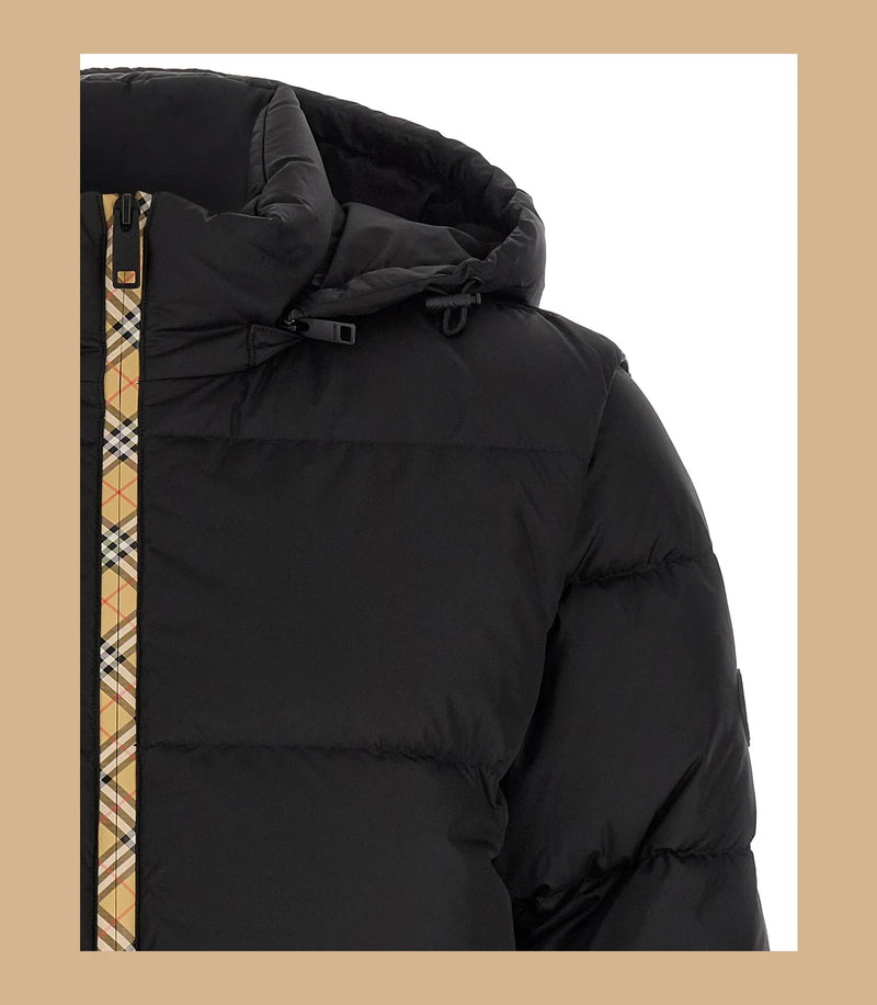 Burberry Puffer Jacket in black, Polyamide — view 4