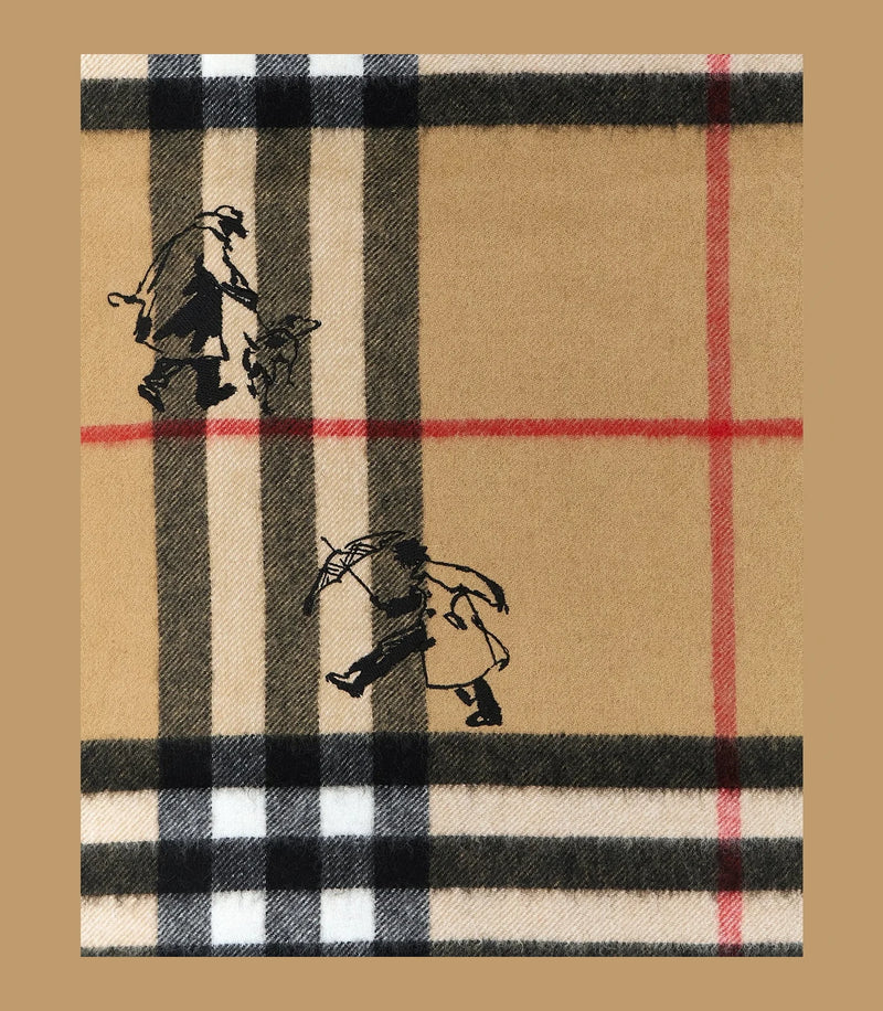 Burberry Scarves & Shawl in beige, Cashmere — view 3