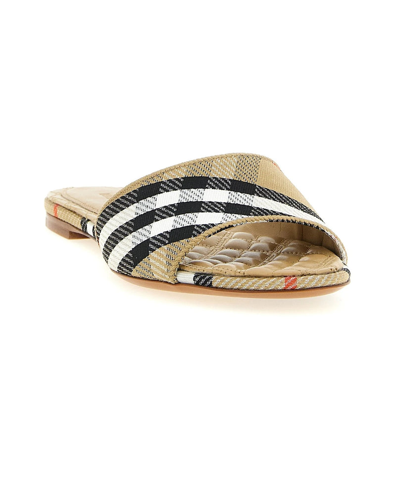 Burberry Slides in beige, Polyester — view 2