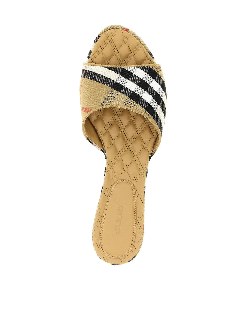 Burberry Slides in beige, Polyester — view 4