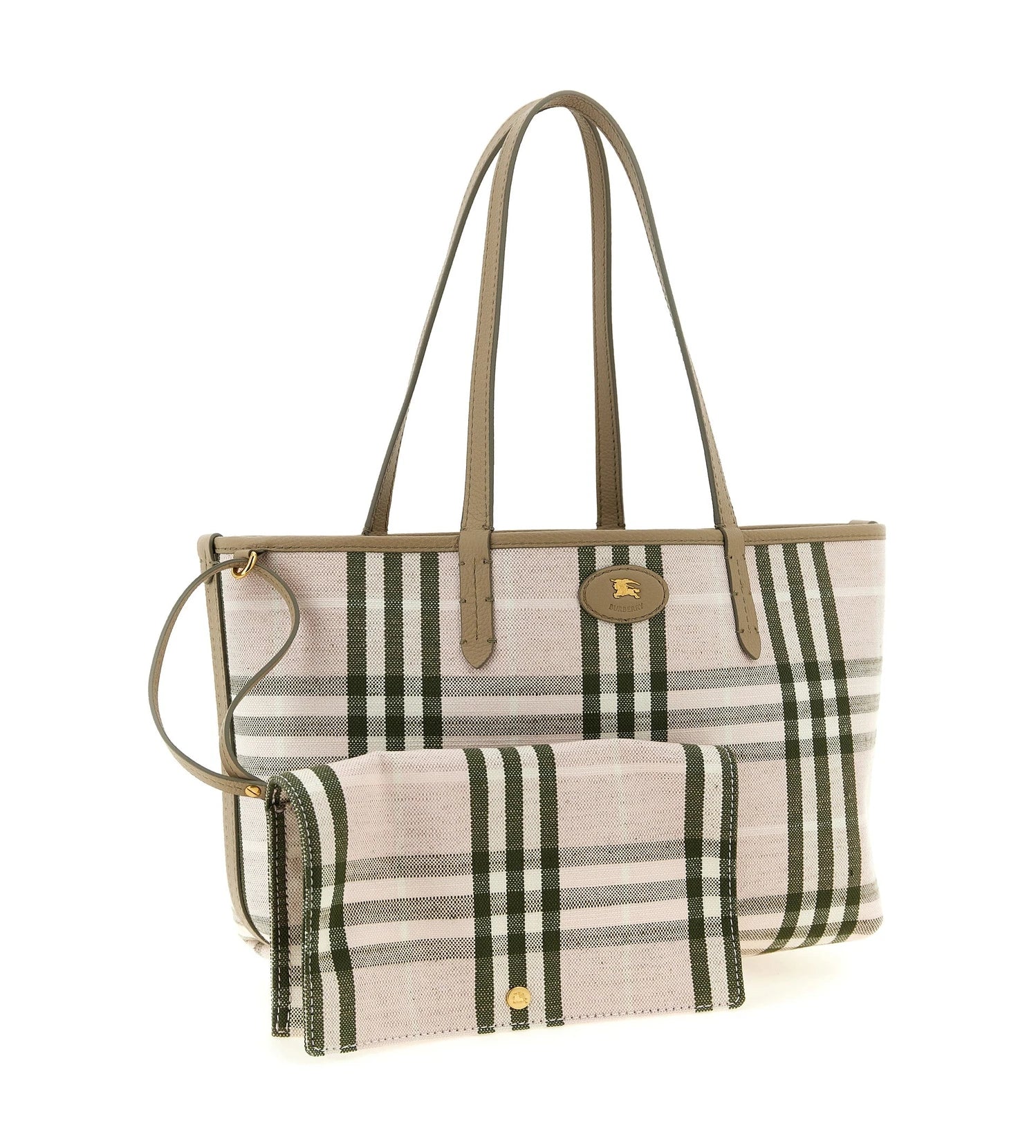 Burberry Tote Bag in beige, Calfskin Leather — view 3