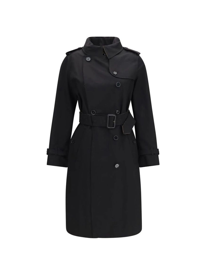 Burberry Trench Coat in black, Cotton