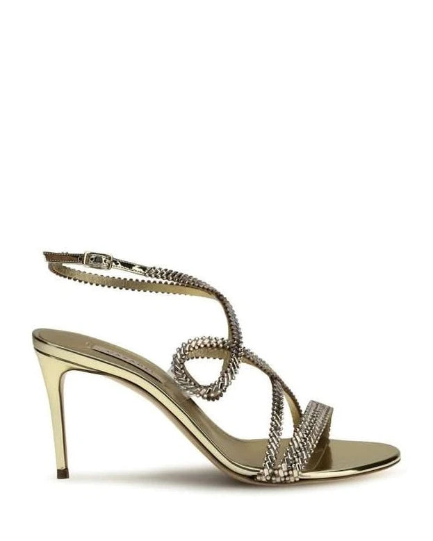 Casadei Gold Stiletto Heels Glam Steals
