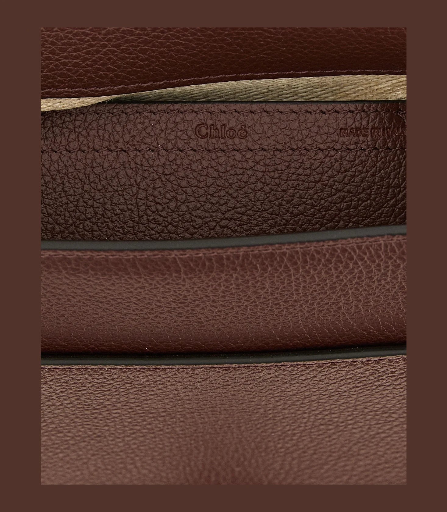 Chloé Cross Body Bag in brown, Calfskin Leather — view 4