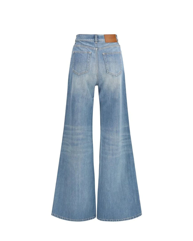 Chloé Jean in blue, Cotton — view 2
