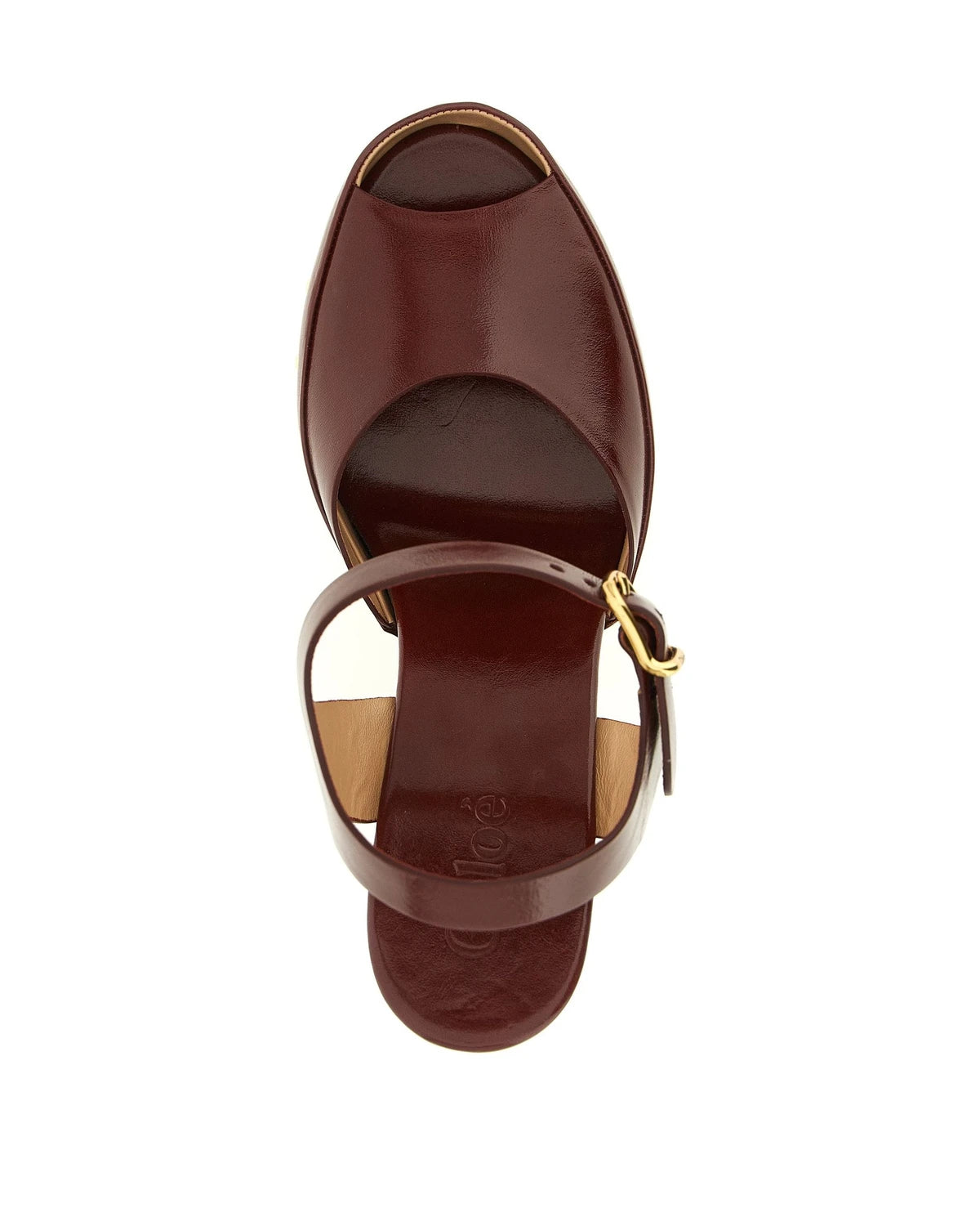 Chloé Sandals in red, Lamb Leather — view 4