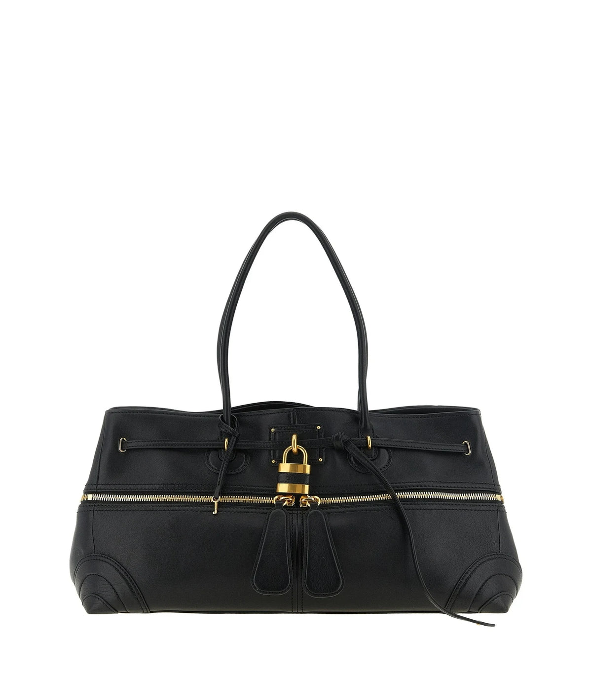 Chloé Shoulder Bag in black, Lamb Leather