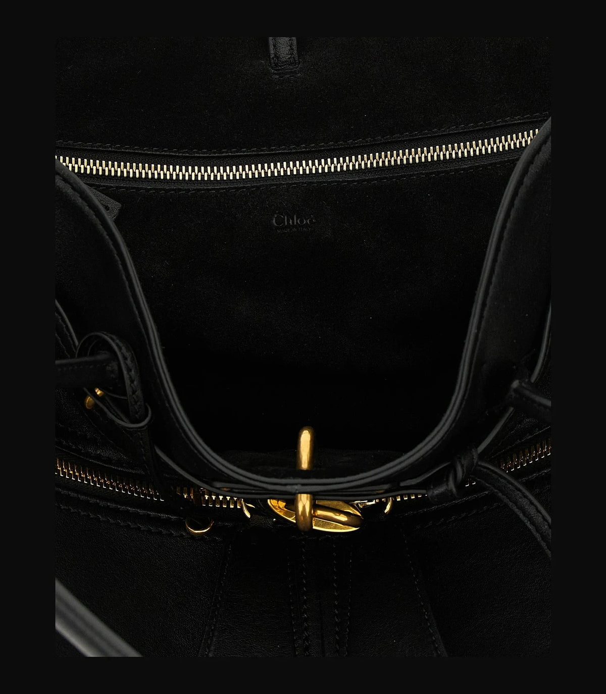 Chloé Shoulder Bag in black, Lamb Leather — view 4
