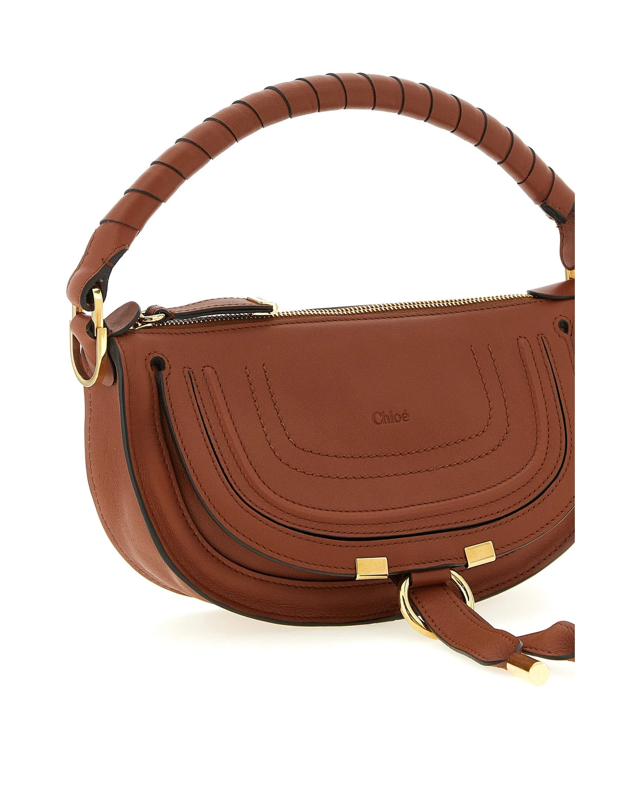Chloé Shoulder Bag in brown, Calfskin Leather — view 3
