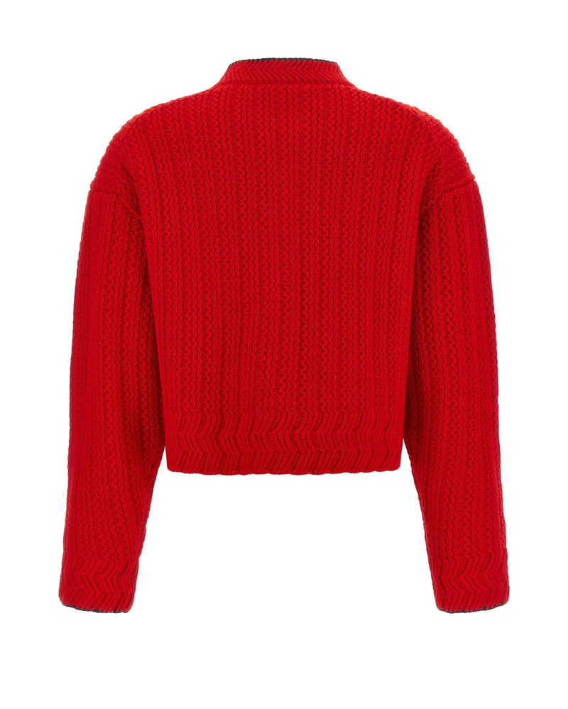 Chloé Sweater in red, Wool — view 2