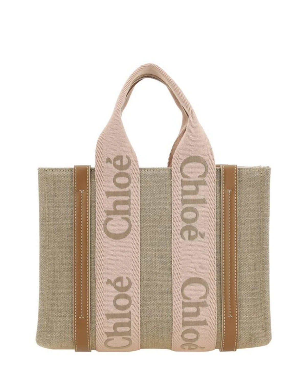 Chloé Tote Bag in beige, Linen