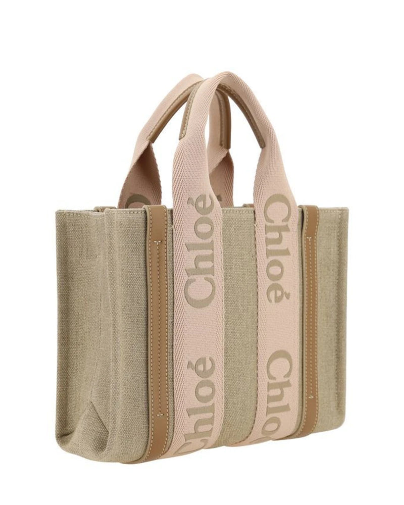 Chloé Tote Bag in beige, Linen — view 3