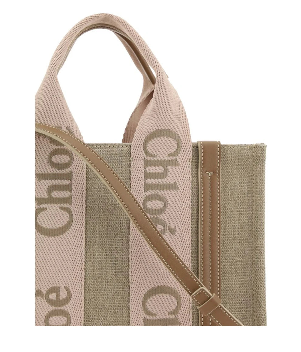 Chloé Tote Bag in beige, Linen — view 4