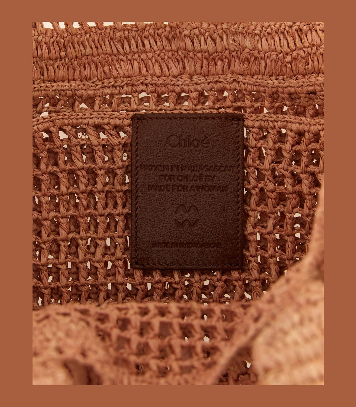 Chloé Tote Bag in pink, Raffia — view 4