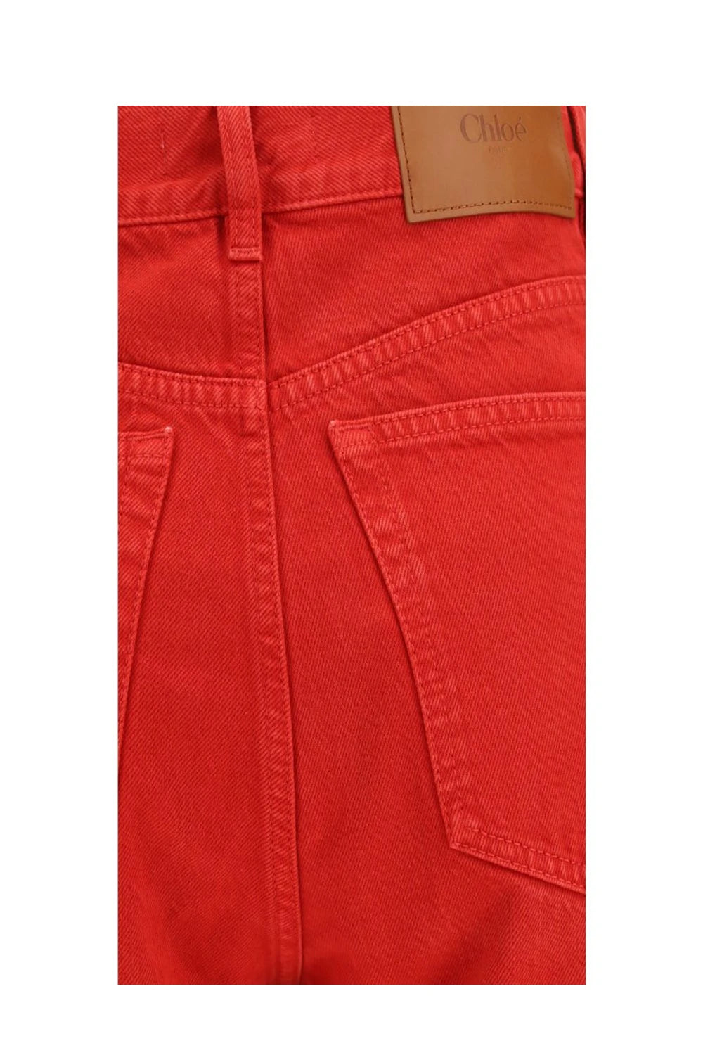 Chloé Trouser in red, Cotton — view 3