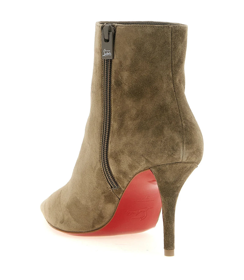 Christian Louboutin Ankle Boots in beige, Calfskin Leather — view 3