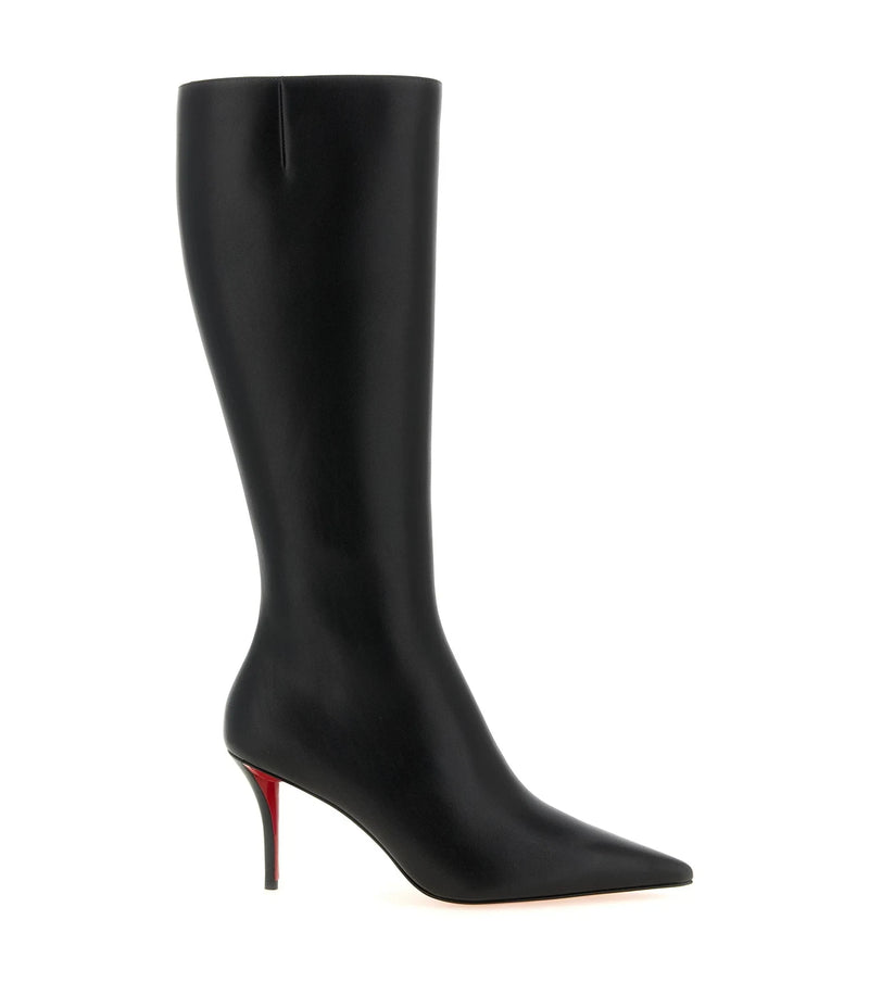 Christian Louboutin Knee High Boots in black, Calfskin Leather