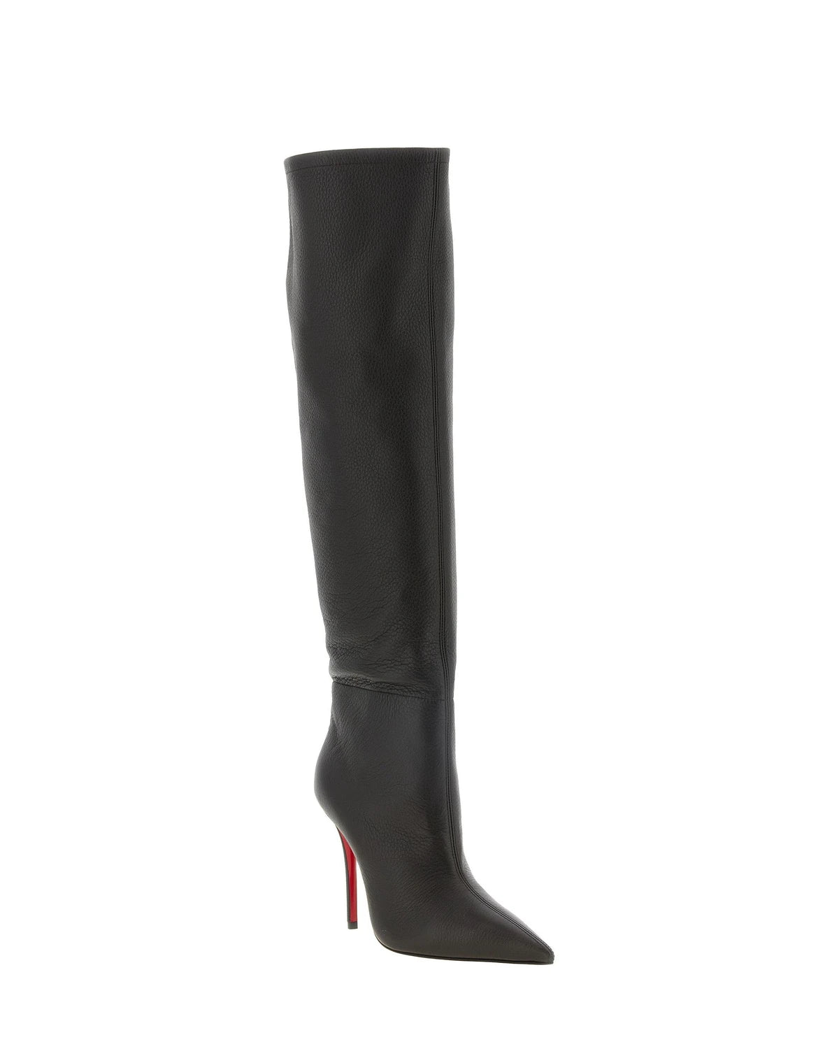 Christian Louboutin Knee High Boots in brown, Deerskin Leather — view 2