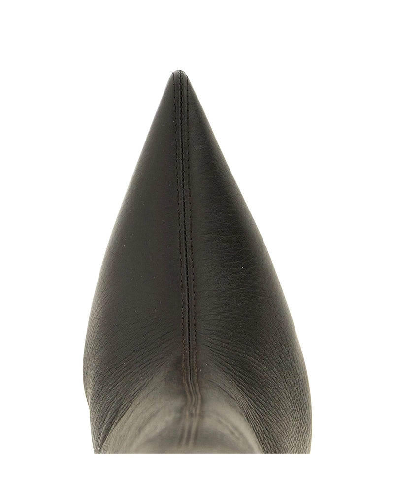 Christian Louboutin Knee High Boots in brown, Deerskin Leather — view 4
