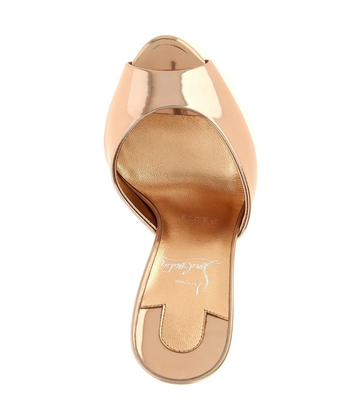 Christian Louboutin Gold Stiletto Sandals 
