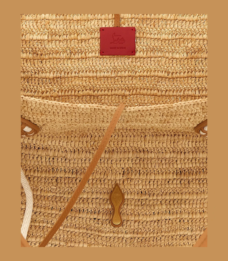 Christian Louboutin Tote Bag in beige, Raffia — view 4