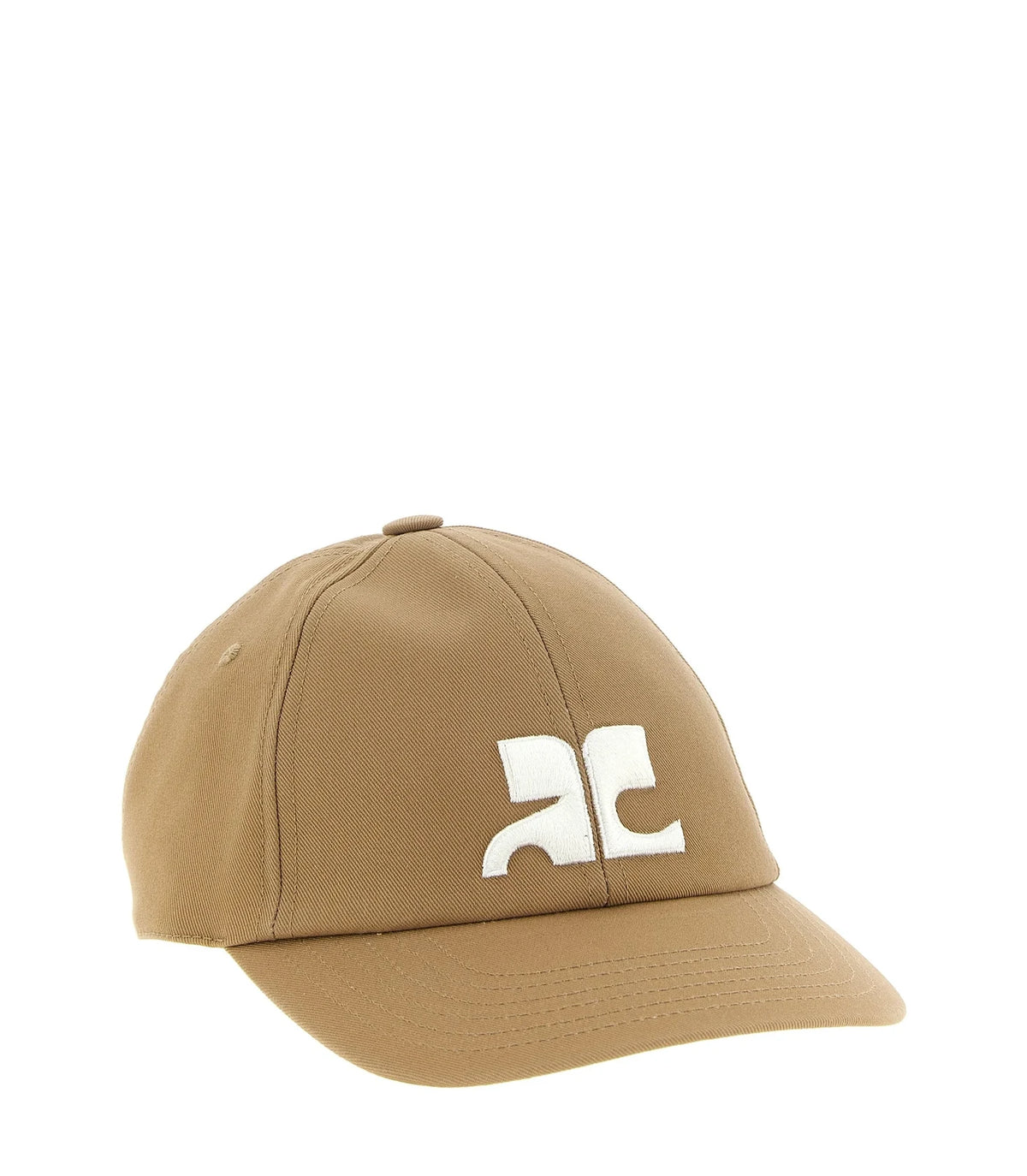 Courrèges Baseball Cap in beige, Cotton — view 2