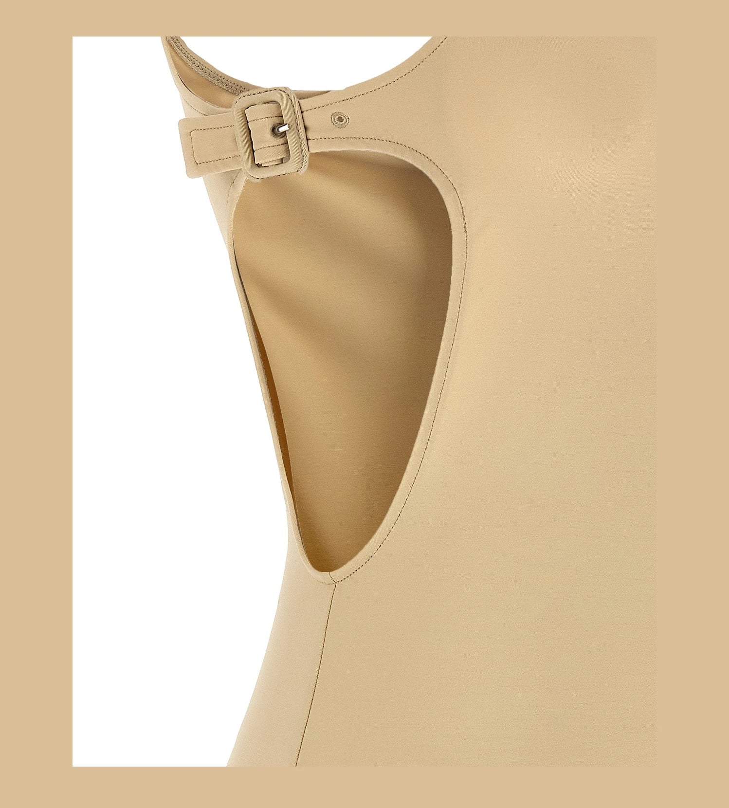 Courrèges Bodysuit in beige, Polyamide — view 4