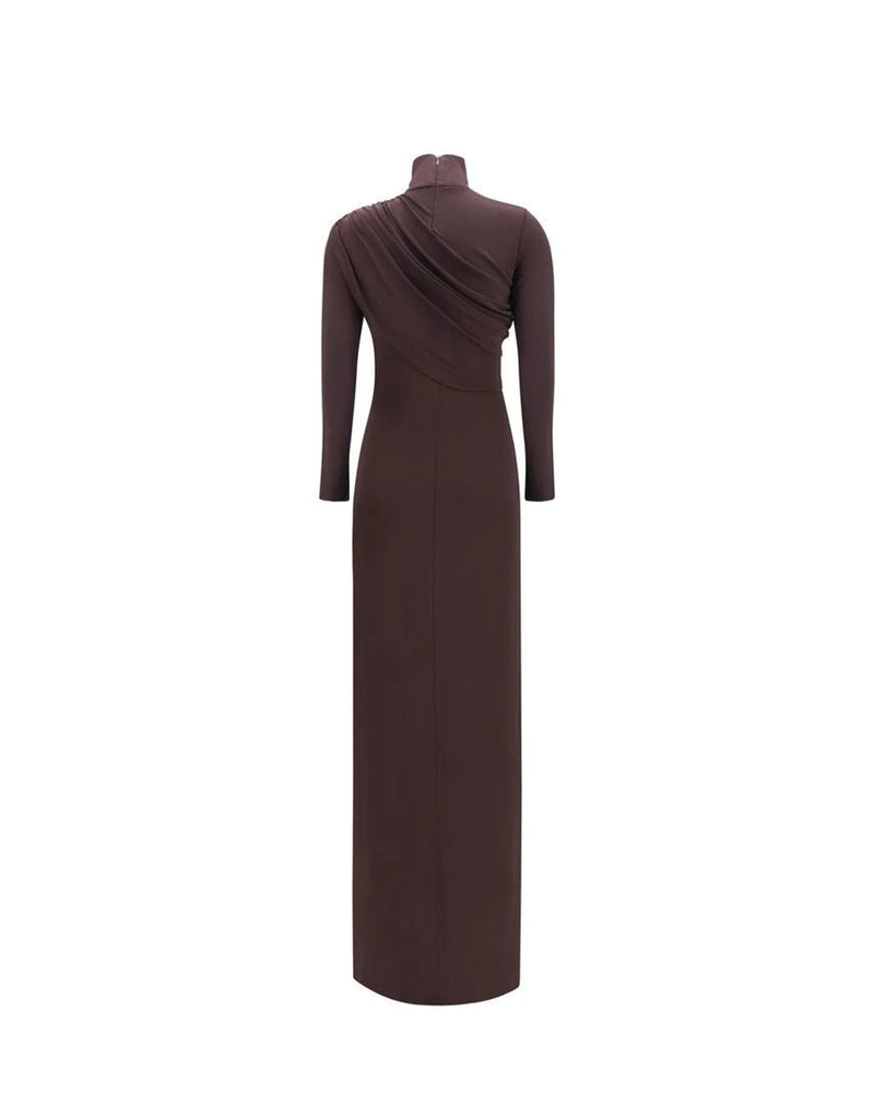 Courrèges Dresse in brown, Viscose — view 2