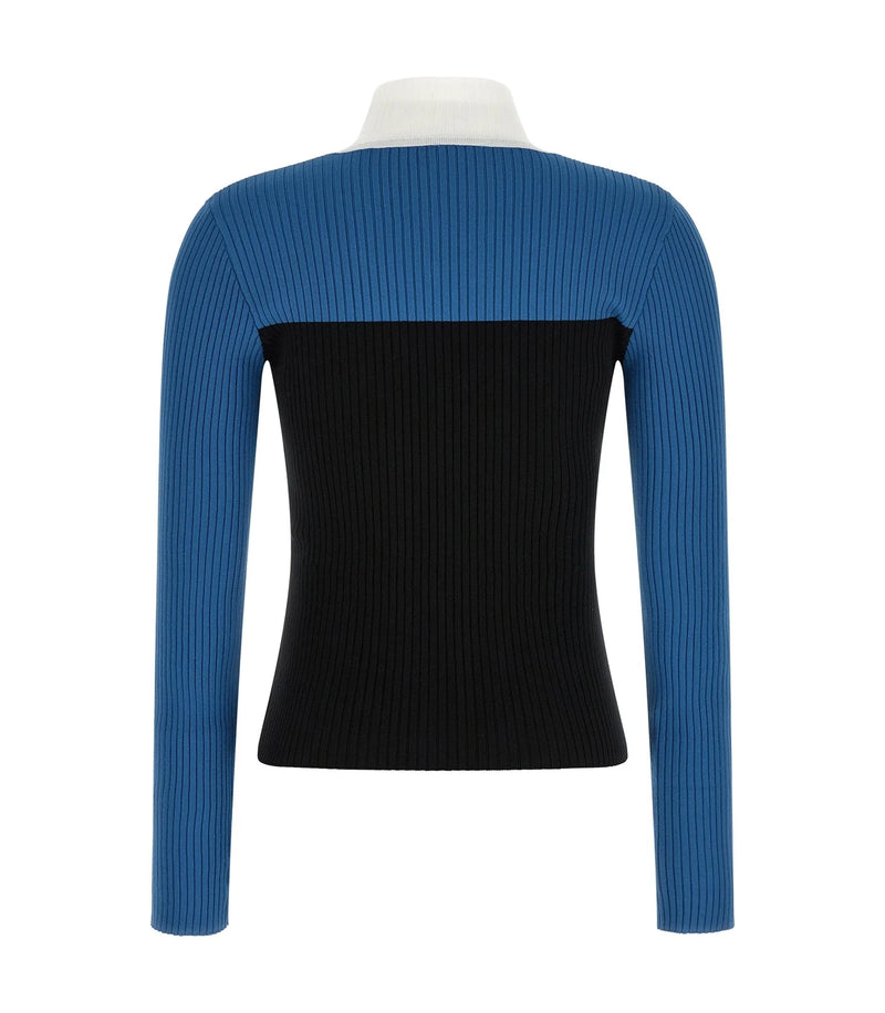 Courrèges Sweater in multicolor, Viscose — view 2