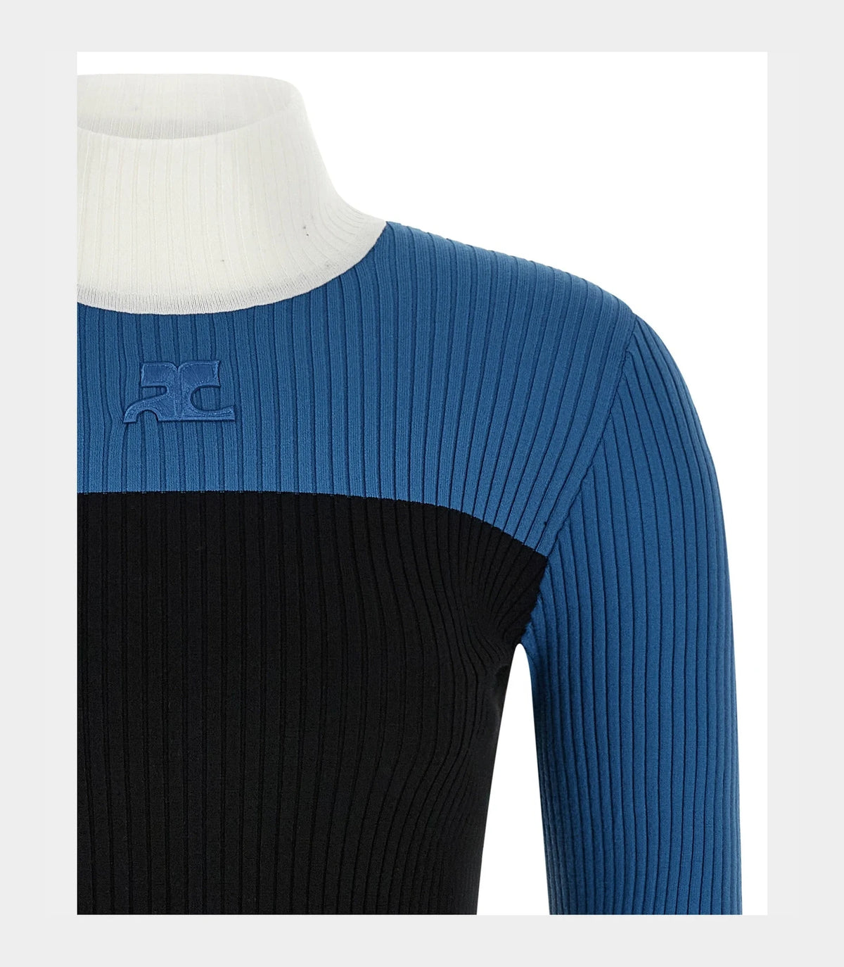 Courrèges Sweater in multicolor, Viscose — view 3