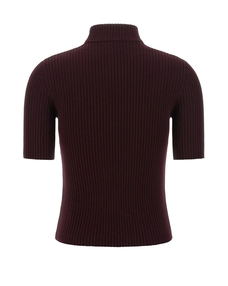 Courrèges Sweater in red, Viscose — view 2