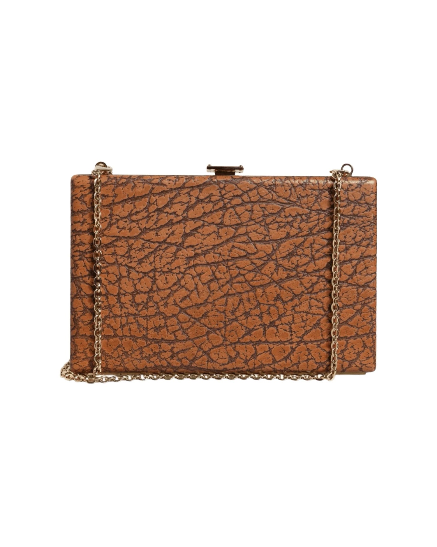 Dolce & Gabbana Brown Leather Clutch Clutch Bags