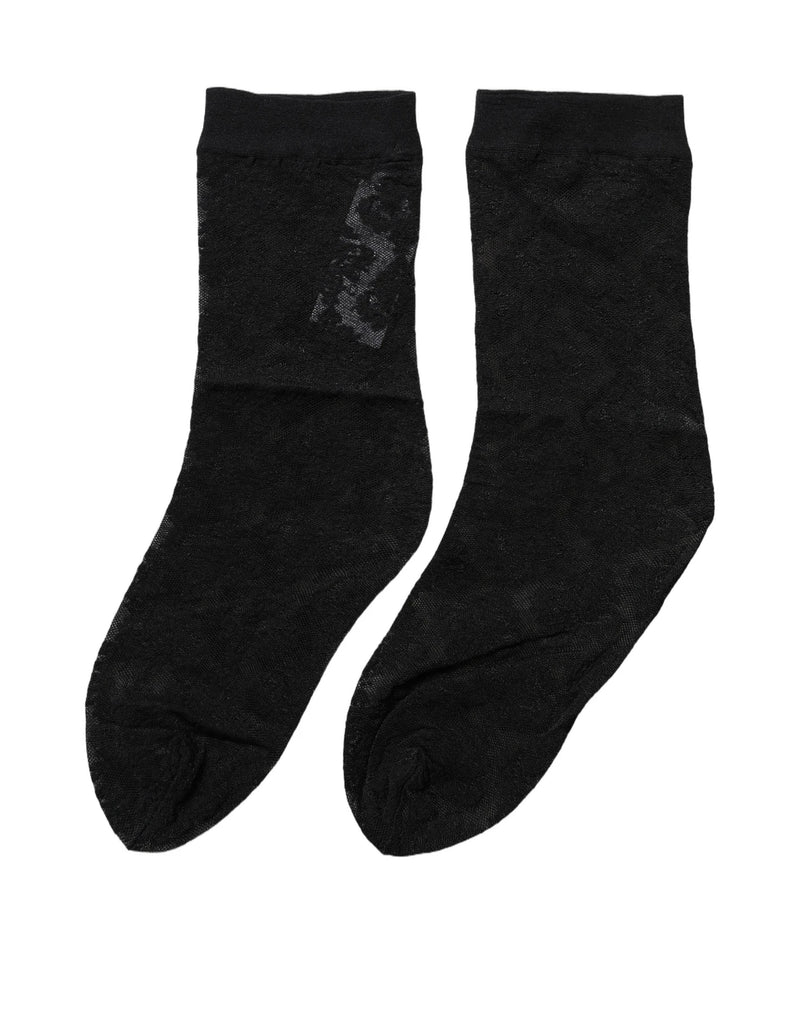 Dolce & Gabbana Ankle Sock in black, Nylon — view 2
