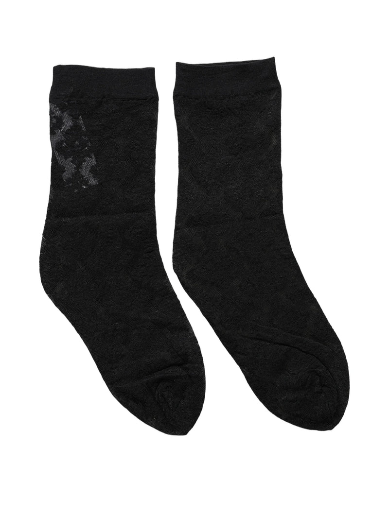 Dolce & Gabbana Ankle Sock in black, Nylon — view 3