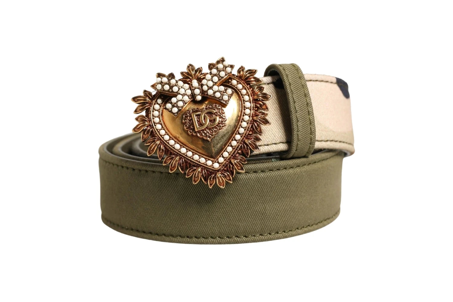 Dolce & Gabbana Belts in green, Cotton Calf