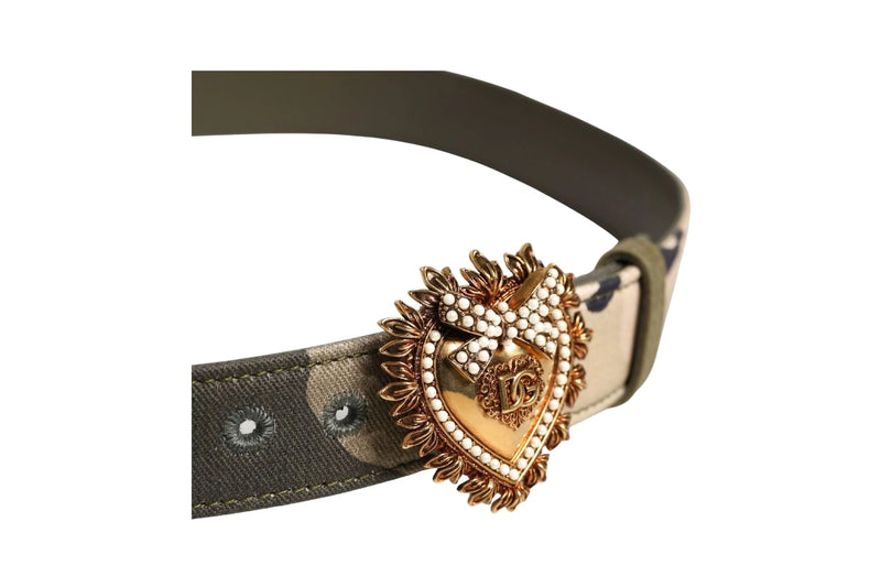 Dolce & Gabbana Belts in green, Cotton Calf — view 4