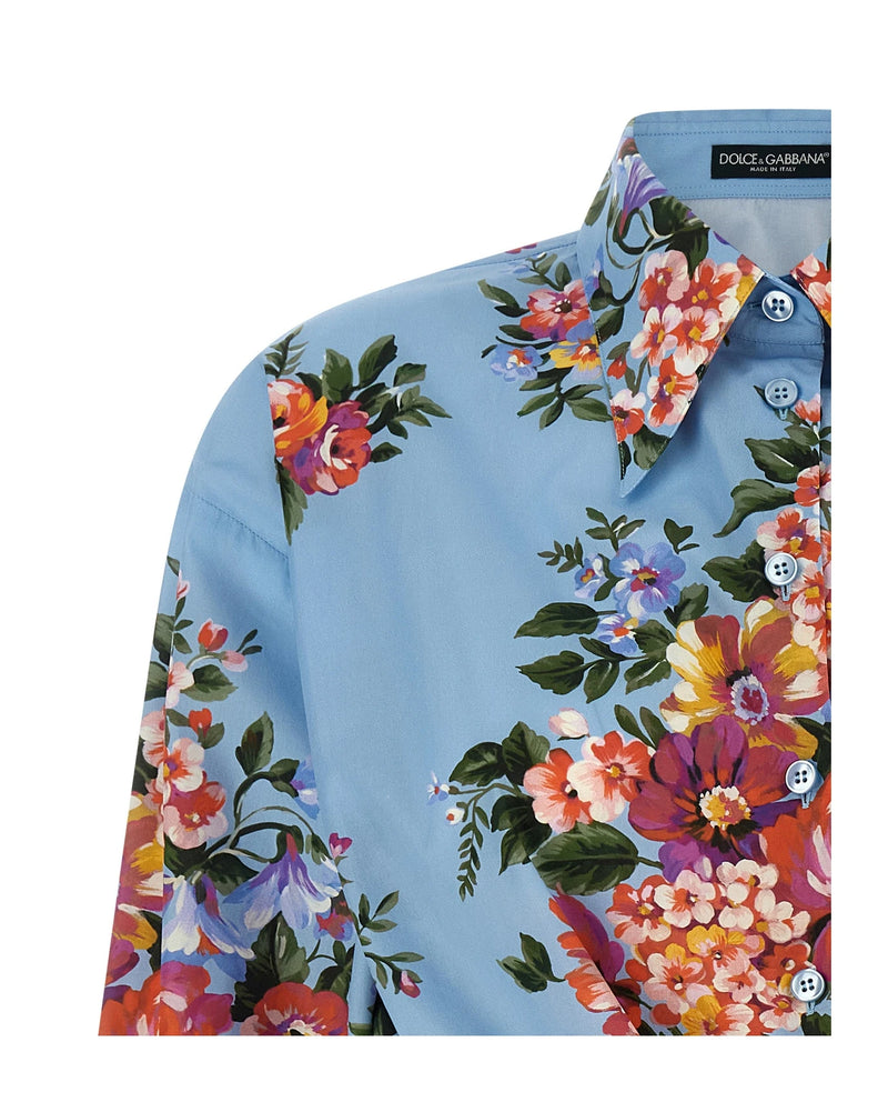 Dolce & Gabbana Blouse in blue, Cotton — view 3