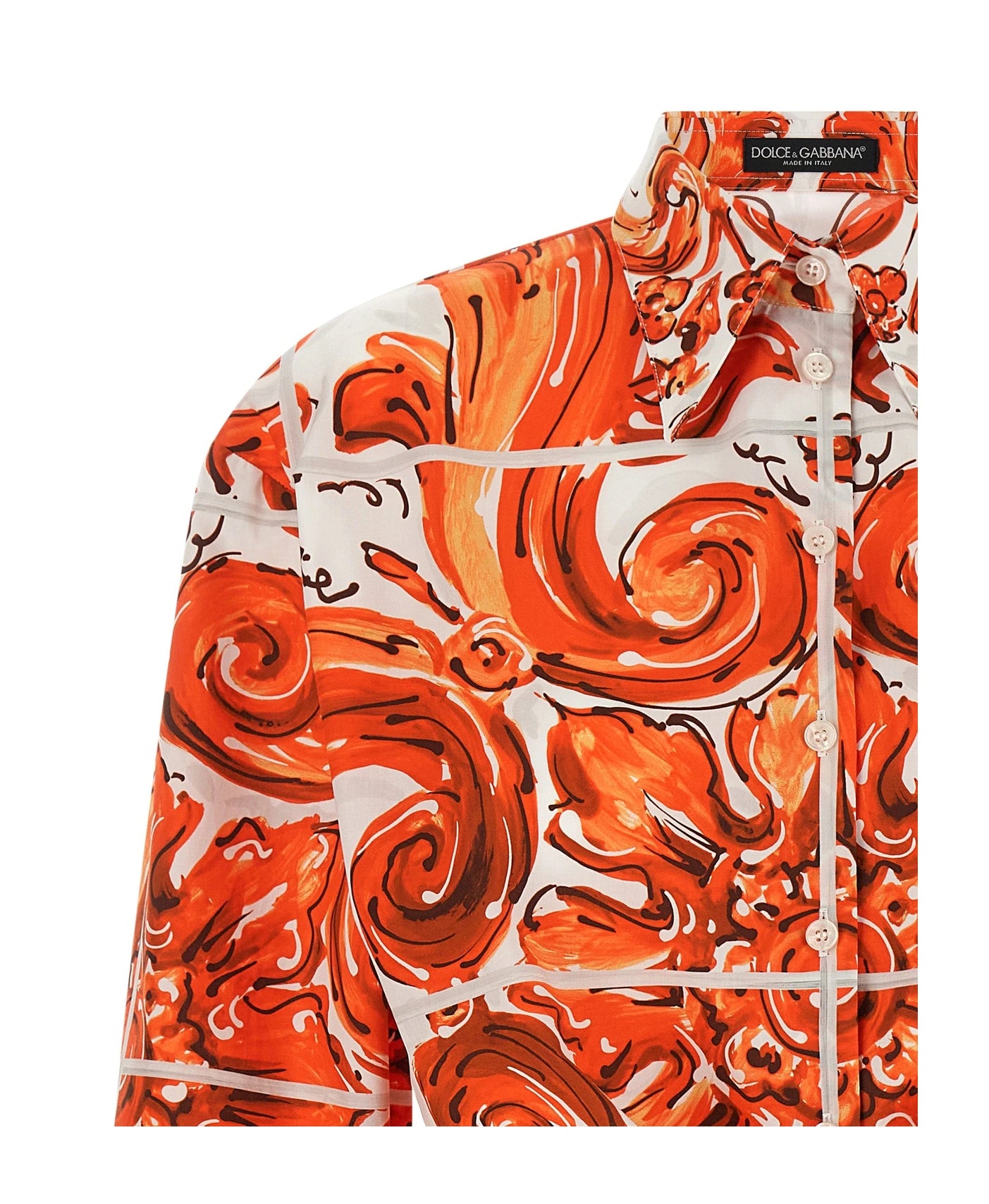 Dolce & Gabbana Blouse in orange, Cotton — view 3