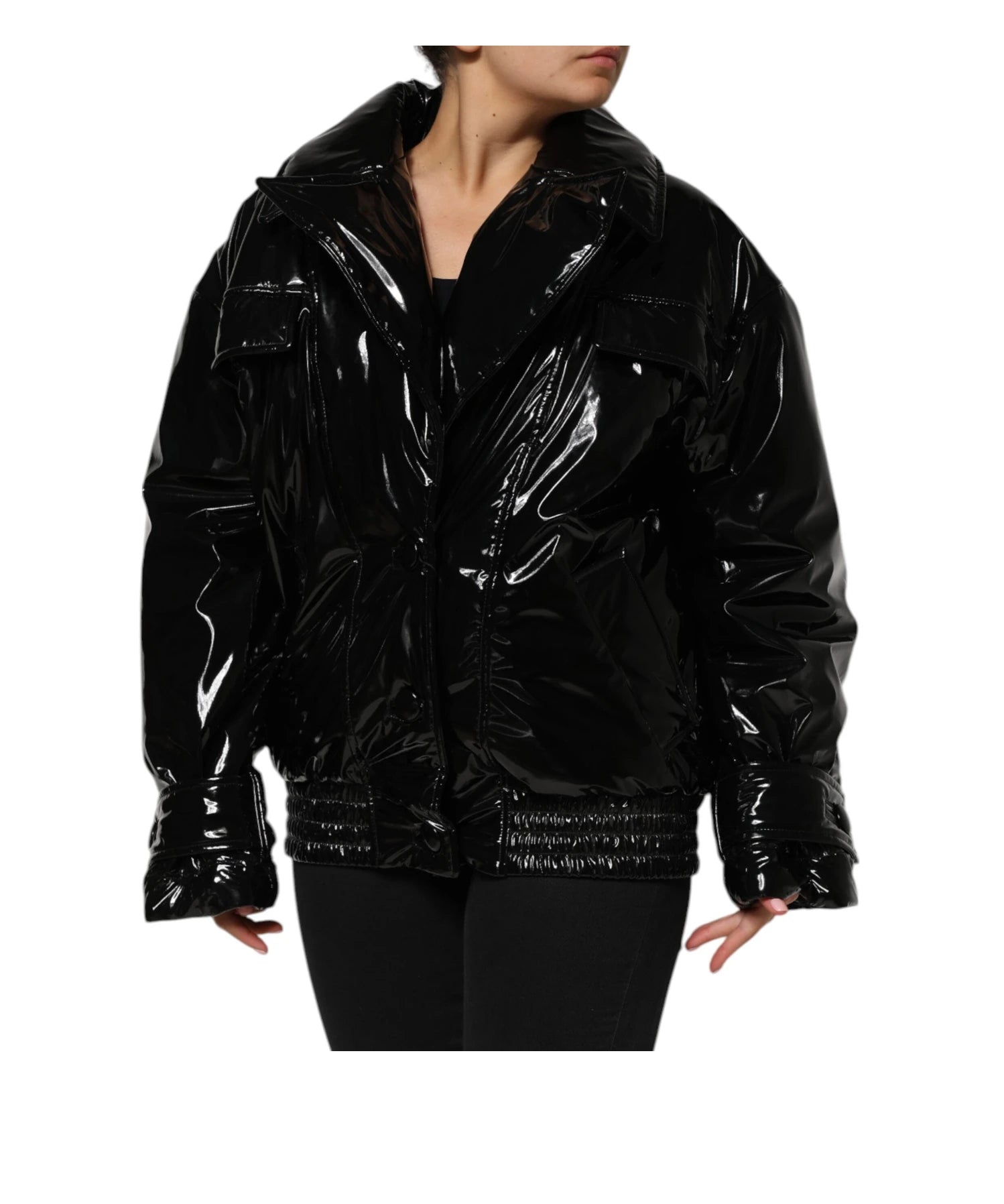 Dolce & Gabbana Bomber Jacket in black, Polyester — view 3