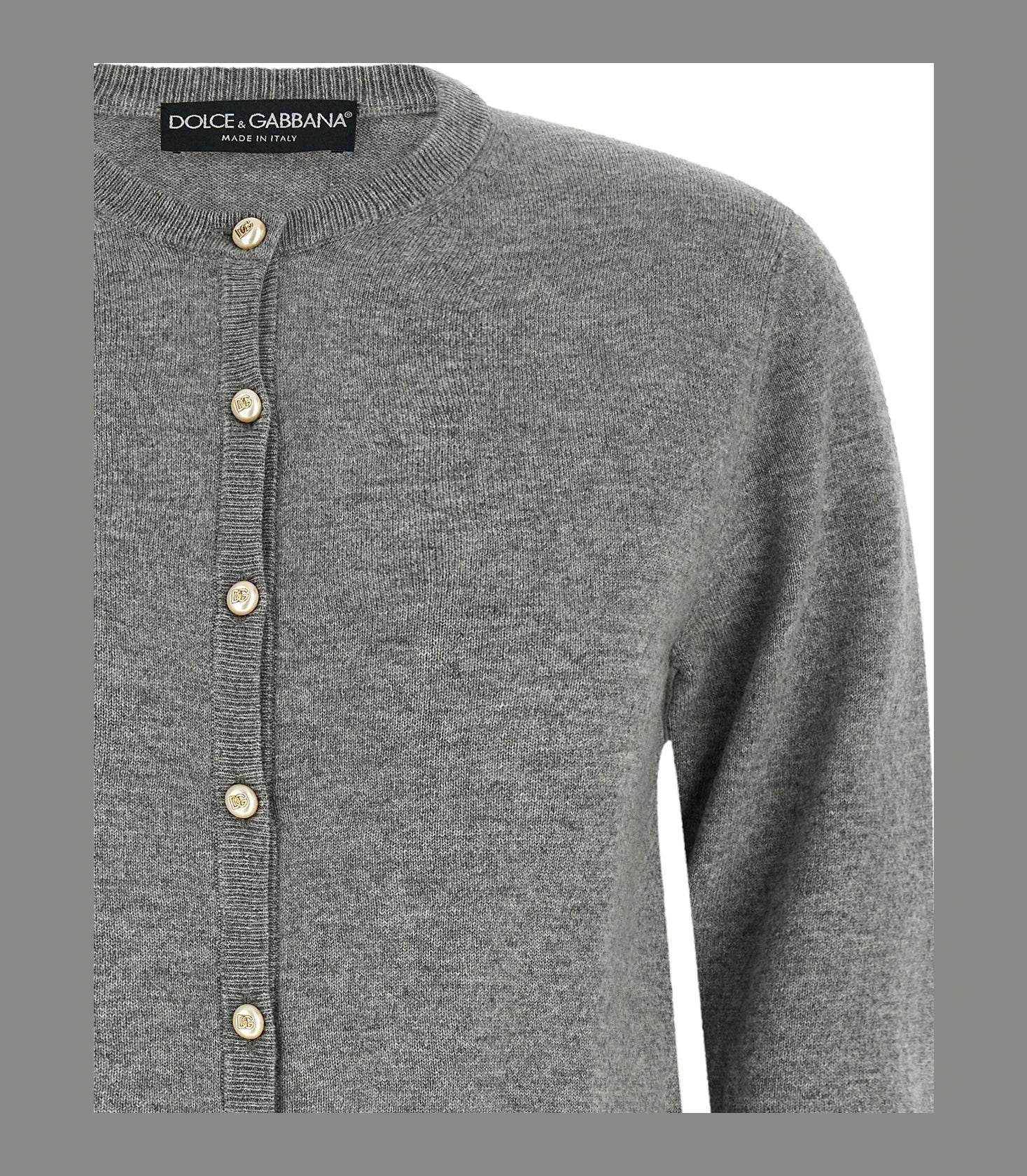 Dolce & Gabbana Cardigan in gray, Cashmere — view 3