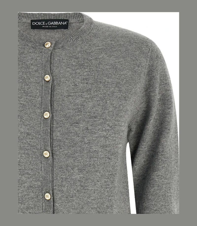 Dolce & Gabbana Cardigan in gray, Cashmere — view 3