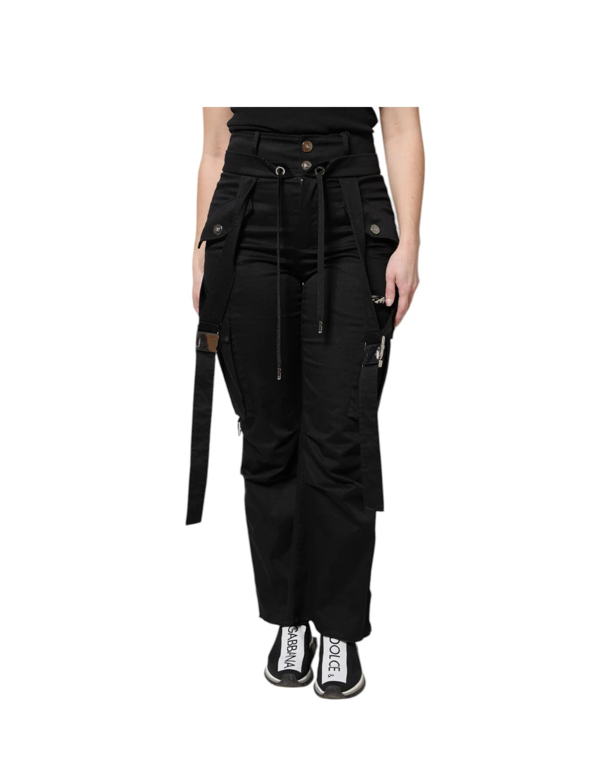 Dolce & Gabbana Cargo Pant in black, Cotton — view 2