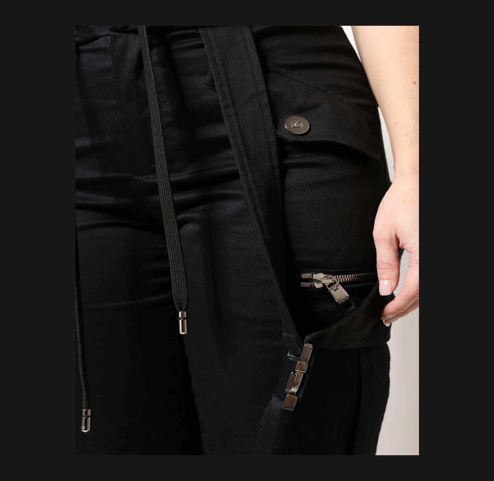 Dolce & Gabbana Cargo Pant in black, Cotton — view 5