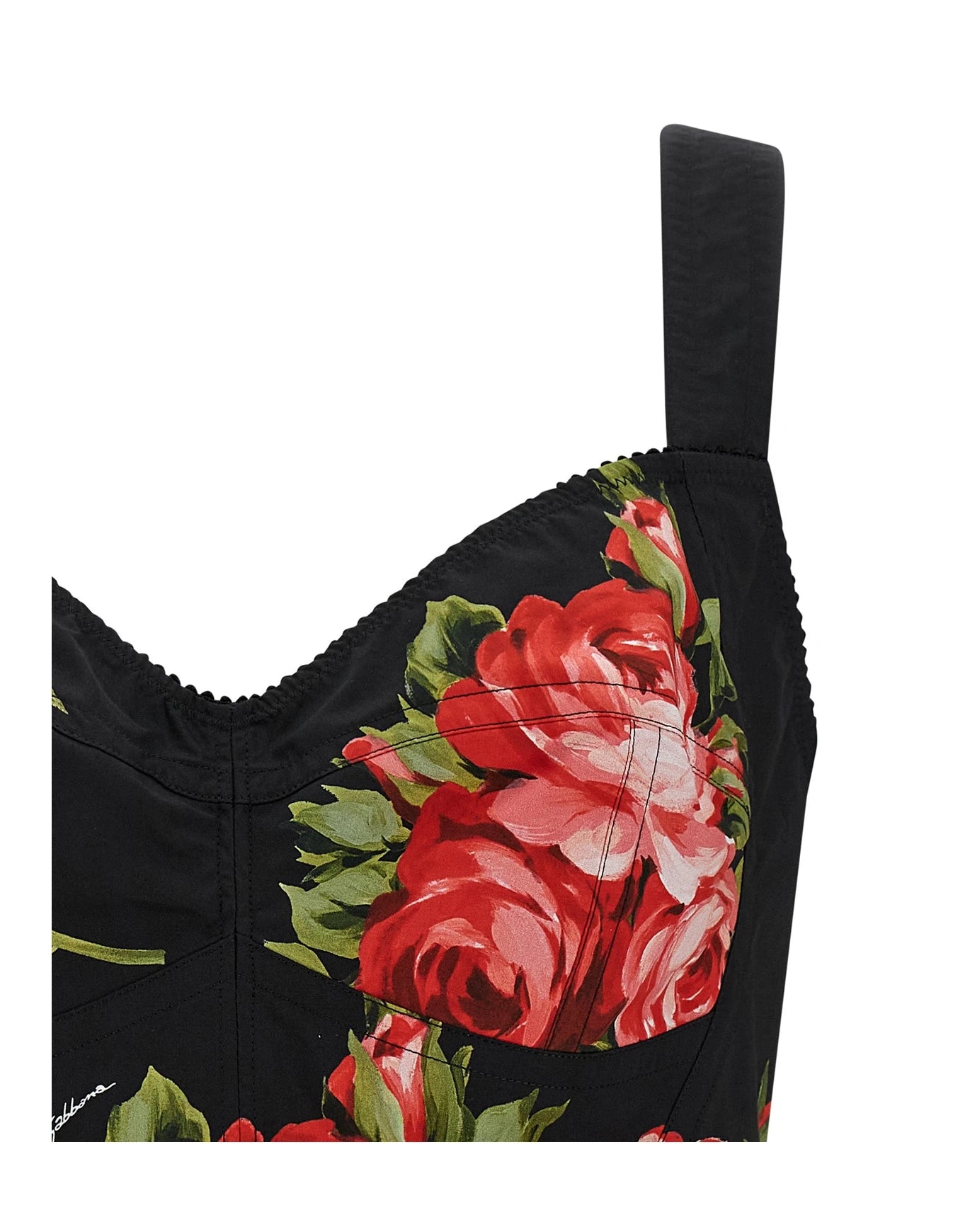 Dolce & Gabbana Corset Top in black, Cotton — view 3