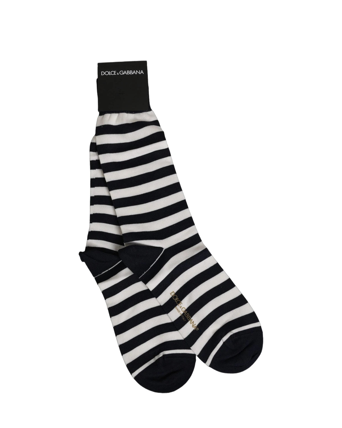 Dolce & Gabbana Crew Sock in black, Cotton — view 2