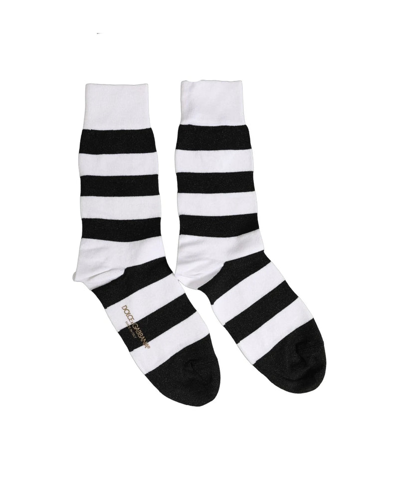 Dolce & Gabbana Crew Sock in black, Viscose — view 2