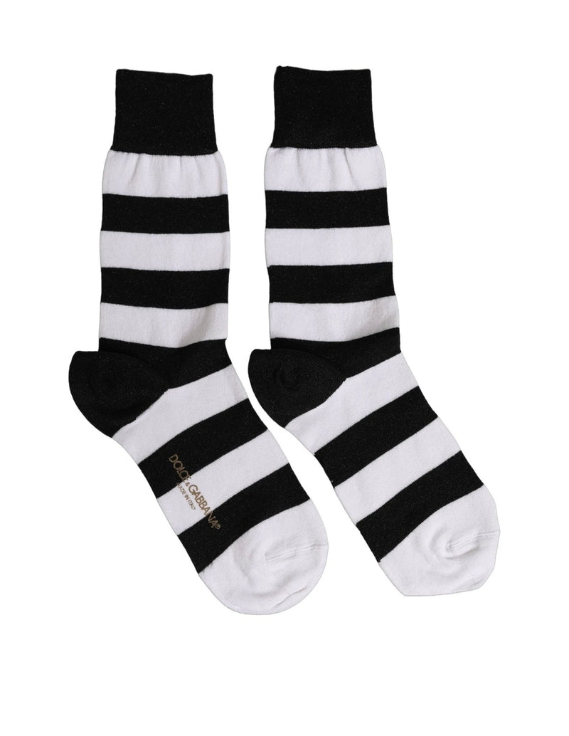 Dolce & Gabbana Crew Sock in black, Viscose — view 3