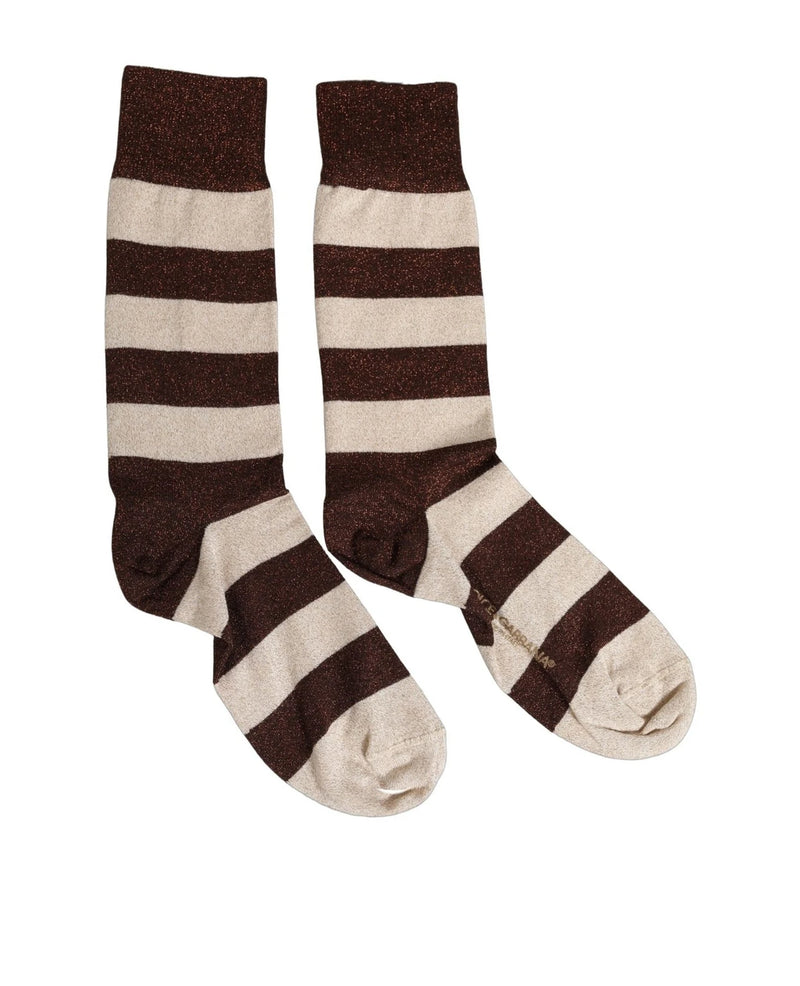 Dolce & Gabbana Crew Sock in brown, Viscose — view 4